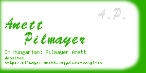 anett pilmayer business card